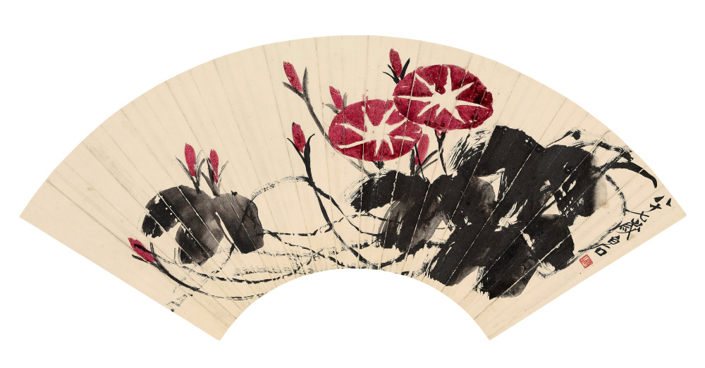 齐白石 牵牛花 扇面镜心 拷贝.jpg
